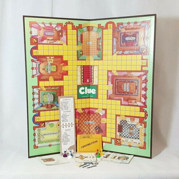 1992 Clue Detective Board Game Parker Brothers Vintage - Picture 3 of 7
